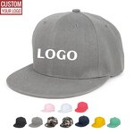 Cotton Twill Snapback Cap Supplier - Customized Logo Structured Flat Brim 6 Panel Sport
