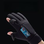 Winter Cycling Gloves Supplier - Custom Warm Two Fingers Touch Screen Windproof Waterproof