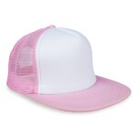 Sublimation Trucker Hats Supplier - Mens Women 5 Panel Polyester Foam Mesh Baseball