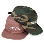 Unstructured Camp Hat Manufacturer - 5 Panel with Custom Embroidered Logo Nylon Snap