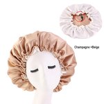 Silky Satin Sleeping Cap Manufacturer - High Quality Large Reversible Double Layered