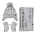 Children's Winter Set Supplier - Wholesale Three Pieces Sets Beanie Scarf Gloves