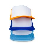 Sublimation Trucker Hat Manufacturer - Mens Women Custom Logo 5 Panel Polyester Foam