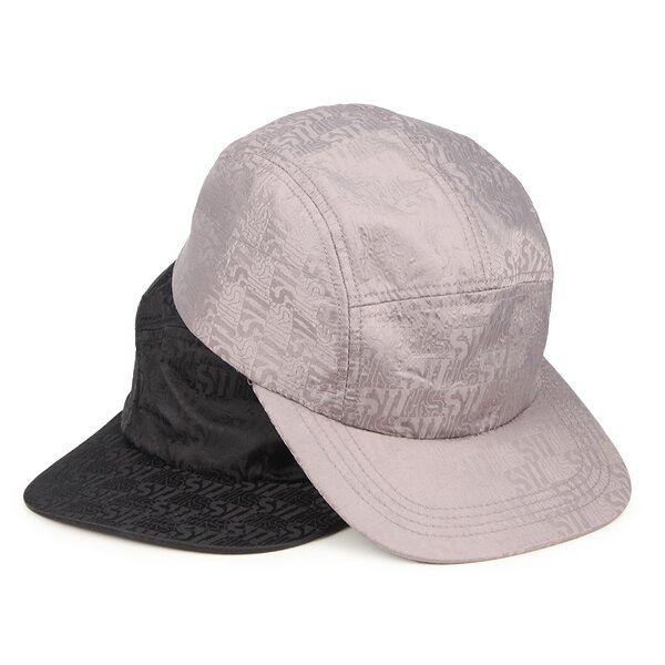Custom Polyester Camp Cap Supplier - 5 Panel Logo Style Snapback Flat Brim
