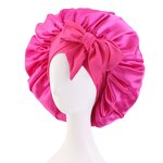 Silky Satin Hair Bonnet Factory - Fashion Women with Elastic Tie Band Night Cap