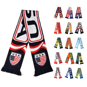 Sport Supporter Scarf Factory - Custom Wholesale Knitting Acryl Team Jacquard for Clubs