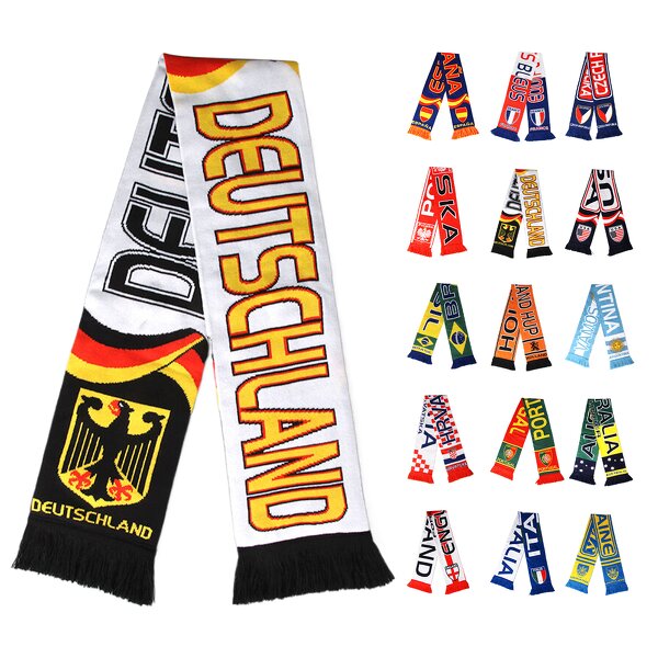 Sports Team Scarf Manufacturer - Personalized Football Soccer Club Country Name Knit