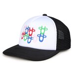 Polyester Trucker Cap Supplier - Customized Foam Flat Brim Snapback Mesh Embroidery