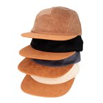 Corduroy Camp Cap Factory - Custom 5 Panel Logo Style Snapback Flat Brim