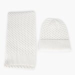 Knitted Child Hat Set Manufacturer - Jacquard Warm Cuffed Hat Scarf Soft Cozy