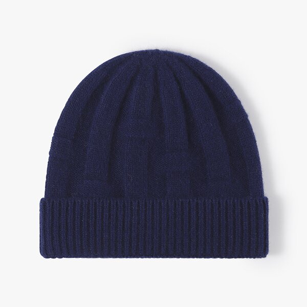 Wool Beanie Hat Manufacturer - High Quality 100% Rib Knitting Cuffed Thicker Warm