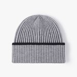 Men's Knitted Hat Manufacturer - Outdoor Color-blocked Rib Autumn Winter Warm Thick