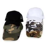 Camo Trucker Cap Factory - Custom Pre-Curved Brim Cotton Snapback Stylish 5-Panel