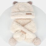 Jacquard Kids' Hat Set Supplier - Customized Design Long Solid Skull Cute Bear Ear