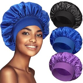 Hair Wrap Hat Factory - Women Bonnet Cap with Elastic Wide Band for Sleeping Shower