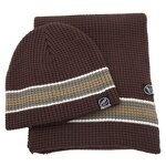 Wool Blend Beanie Set Factory - Premium Quality Custom Logo Waffle Knit Hat Scarf