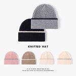 Men's Knitted Hat Manufacturer - Outdoor Color-blocked Rib Autumn Winter Warm Thick
