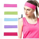 Yoga Sports Headband Supplier - New Style Sweat-proof Solid Color With Elastic Design