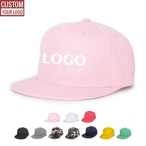 Cotton Twill Snapback Factory - Customized Logo Structured Flat Brim Sport 6 Panel