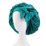 Silky Satin Hair Bonnet Factory - Fashion Women with Elastic Tie Band Night Cap