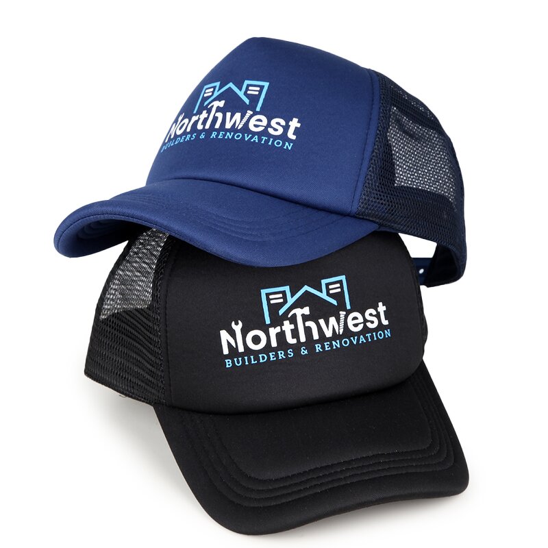 Flat Brim Trucker Cap Factory - Customized Snapback Polyester Foam Mesh Embroidery