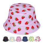 Summer Bucket Hat Supplier - Unisex Customized Floral Logo Cartoon Fruit Casual