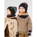 Kids Winter Set Supplier - Unisex Ribbed Stretch Knit Beanie Neckwarmer Gloves