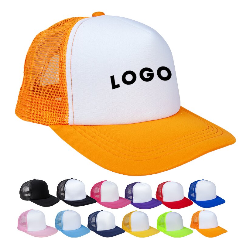 Sublimation Trucker Hat Manufacturer - Mens Women Custom Logo 5 Panel Polyester Foam