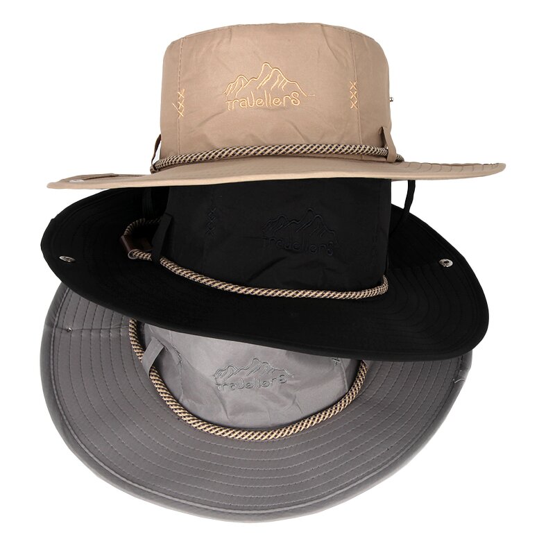 Cowboy Bucket Hat Factory - Custom Embroidered Logo Large Brim With String Wholesale