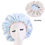 Silky Satin Sleeping Cap Manufacturer - High Quality Large Reversible Double Layered