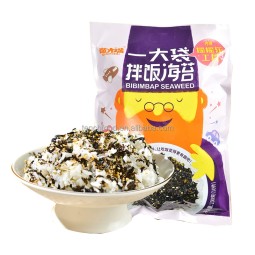 高品质的韩国有机干海草片寿司紫菜拌饭饭为儿童烤和干加工