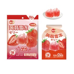 OEM素食芒果桃子和荔枝口味魔芋果果冻汁膳食饮料布丁袋装清真认证