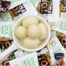 马来风格椰子味软糖婚礼糖果清真认证软糖椰子软糖椰子香软糖