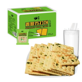 Halal Food Low Sugar Soda Crispy Biscuits Sesame Flavor Crispy Saltine Crackers Kids Healthy Snacks Wholesale