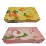 采购产品盒装白桃和芒果味果冻零食水果杯包装纪念品和婚礼礼品散装礼盒批发