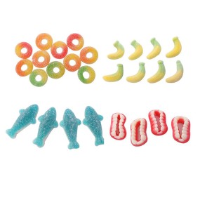 Cute Shape Portable Snacks Sour Sugar Coating Bombs Candy Vegetable Gummy Hard Candy Halal Certified Box Sweet Flavor Lollipop