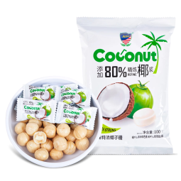 原椰子零精华健康糖果芒果牛奶水果味软糖零食散装袋装婚礼认证清真酒吧