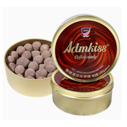 咖啡味硬糖与薄荷味道清爽的零食，办公室锡罐咖啡糖果，可冷却的咖啡糖果罐装VC薄荷咖啡糖果