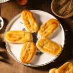 Chinese Traditional Pastry Delicious Snack Sweet Glutinous Rice Cake Lao Po Bing Pies Wife Cake