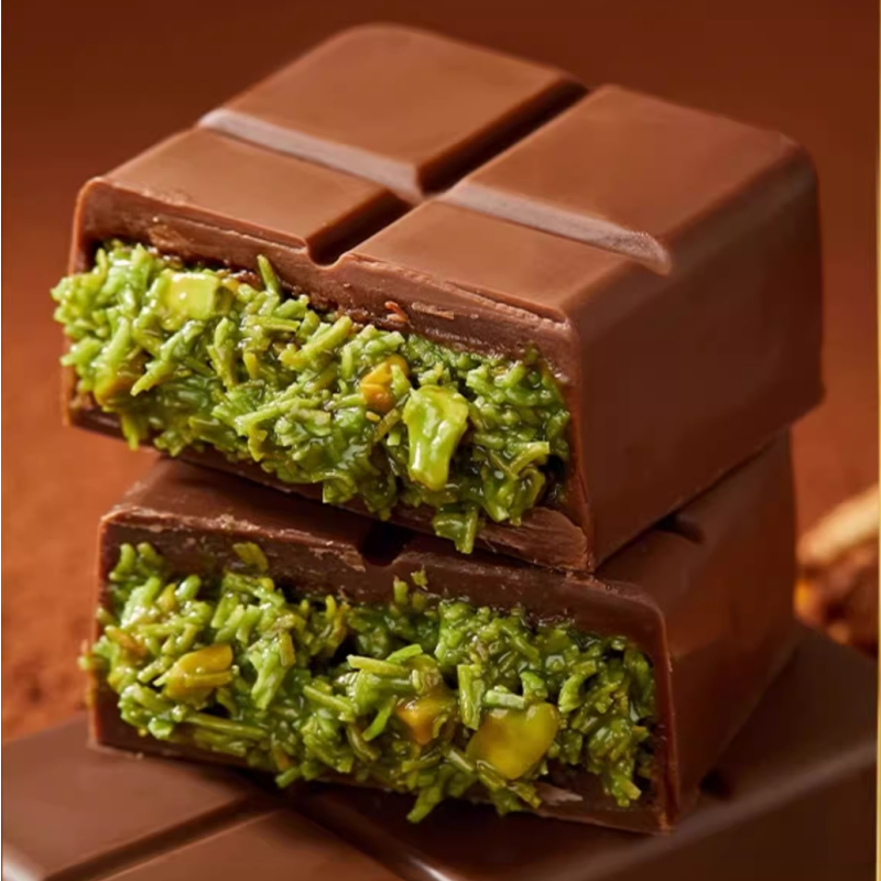 Dubai Chocolate Factory Offering OEM Services Supports Customized Flavors Packaging Logos for Bulk Orders Halal Certified Snack