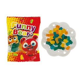 Factory Colorful Bulk Mix Vitamin Halal Gummy Candy Fruity Flavor Funny Sweet Sour Chews Jelly Candy