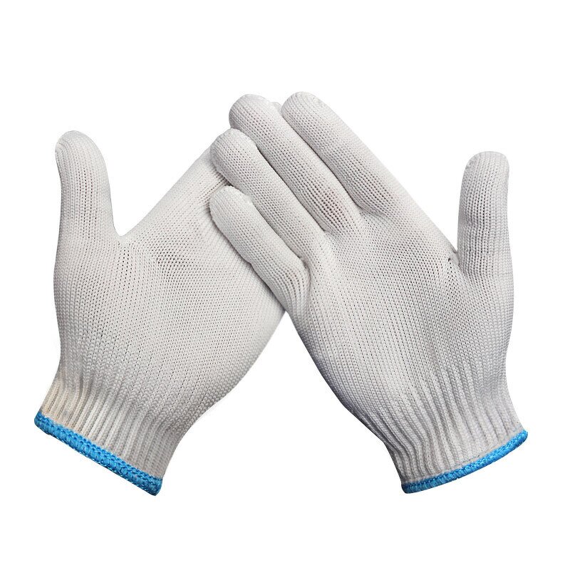 White Cotton Gloves Supplier - Knitted Work Gloves Bulk