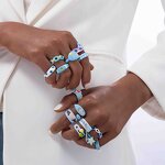 Enamel Ring Factory - Irregular Stacking Heart Rings