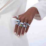 Enamel Ring Factory - Irregular Stacking Heart Rings