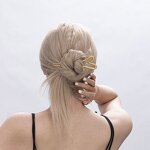 Hair Fork Factory - Gold Plated Heart Shaped Hair Fork