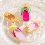 Ocean Pendant Factory - Enamel Oil Drop Pearl Pendant