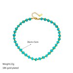 Beaded Necklace Manufacturer - French Vintage Turquoise Necklace