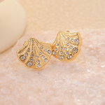 Shell Stud Earrings Factory - Gold Plated Beach Earrings