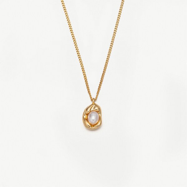 Pearl Pendant Necklace Manufacturer - Heart-shaped Shell Charm