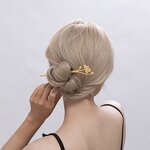 Hairpin Supplier - Blooming Flower Hairpin Stick Fork